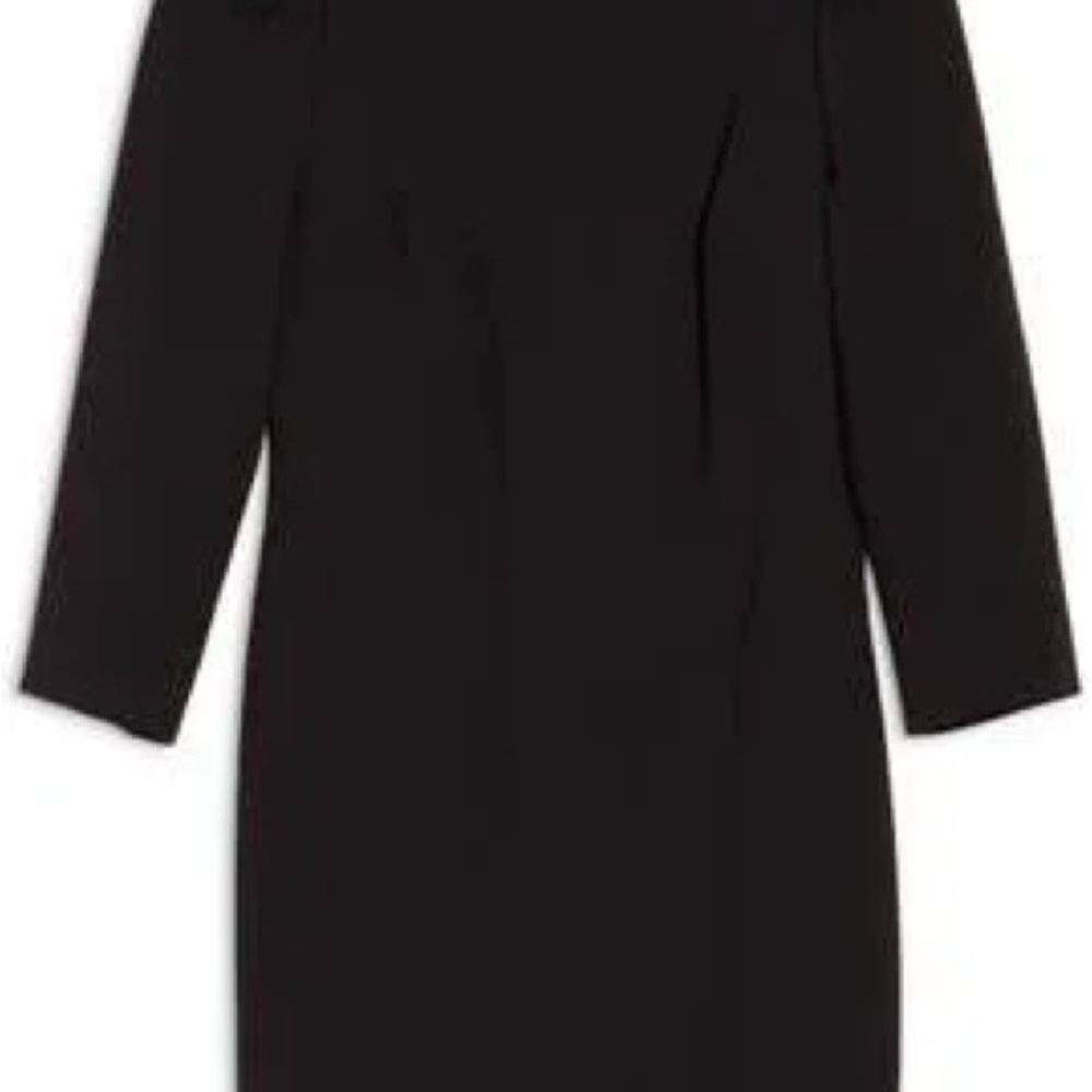 Calvin Klein Elegant Black Women's Dress - Puff 3/4 Sleeve - Form Fitting